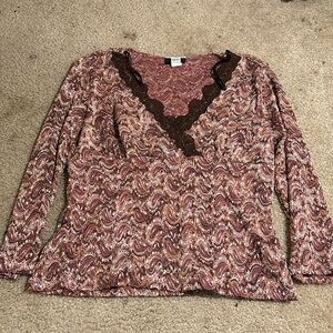 studio 1940 long sleeve top